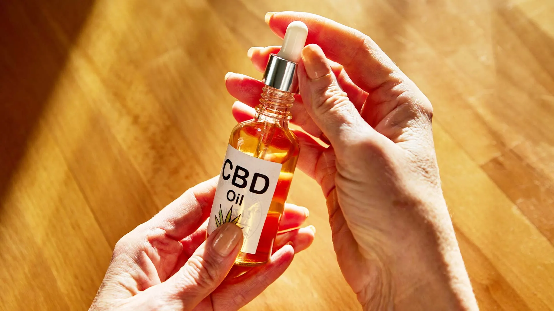CBD oil bottle